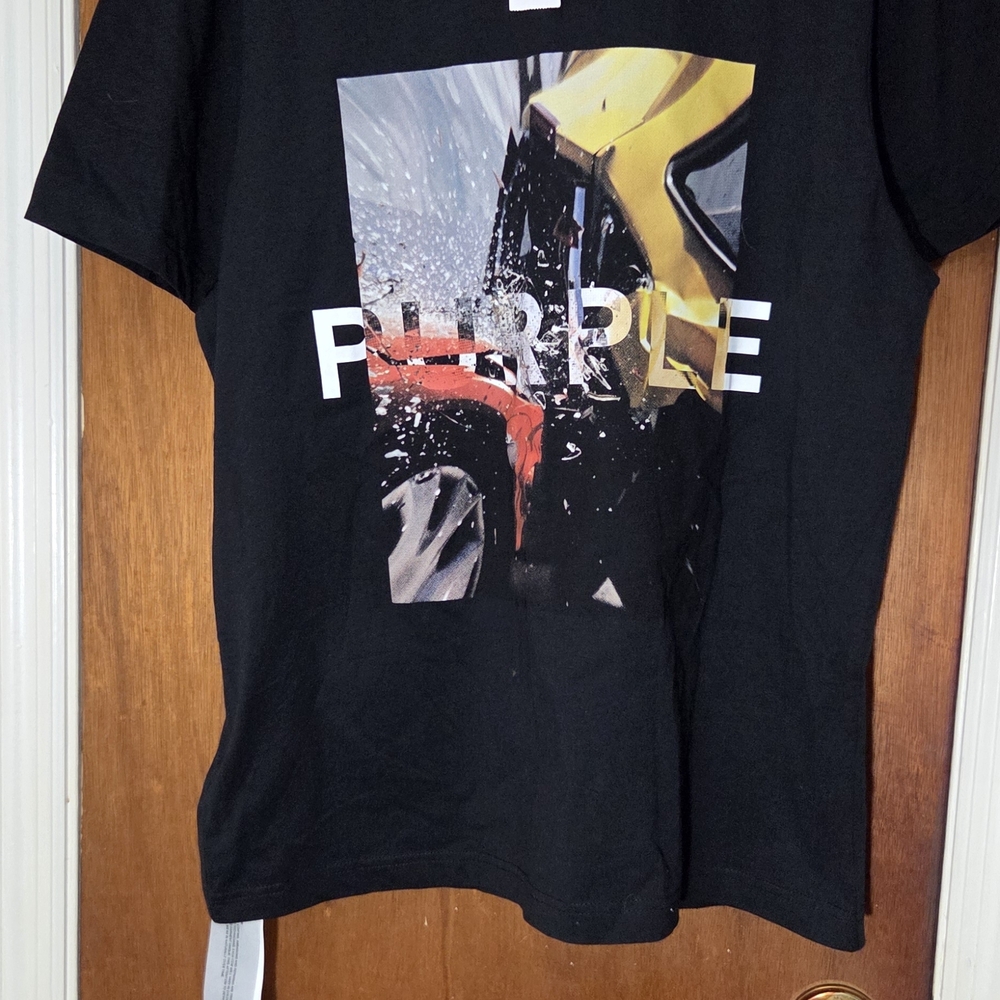 Black Graphic Tee with Bold Design